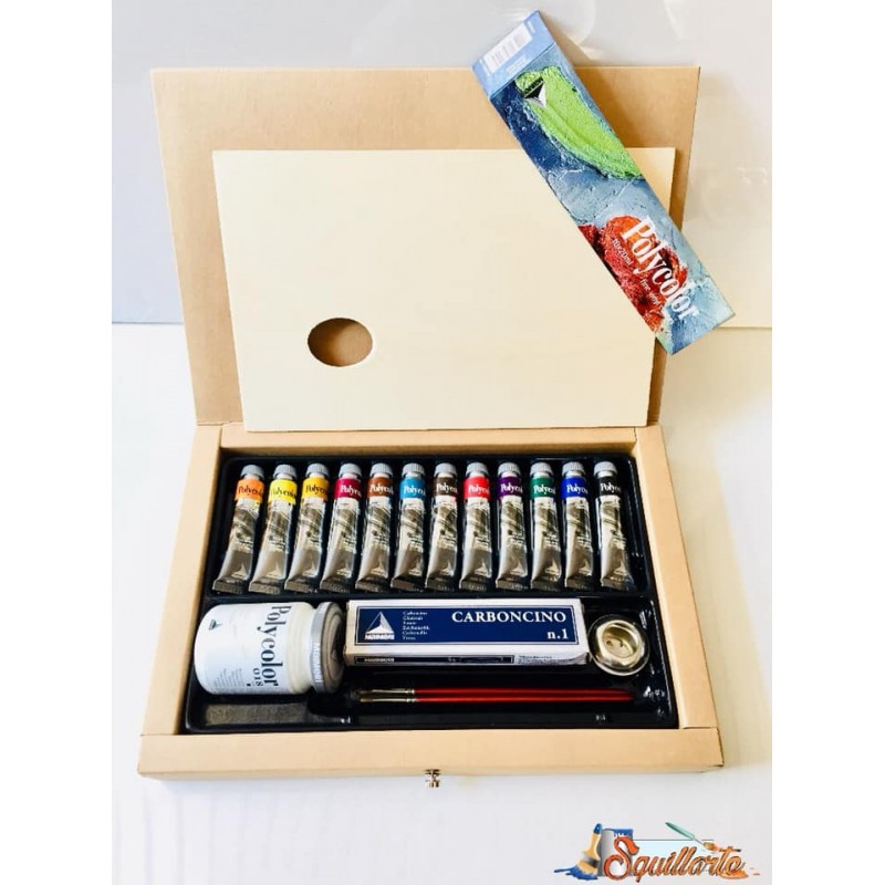 colori acrilici maimeri valigetta set tubetti polycolor 20 ml Squillarte  arte